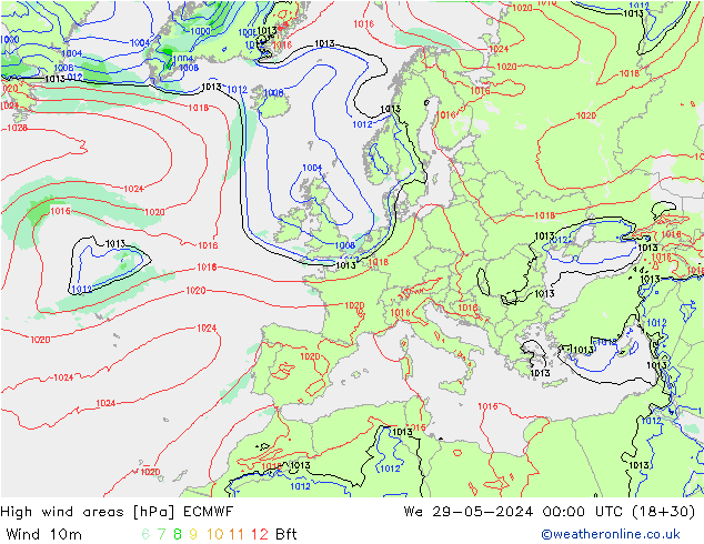 Sturmfelder ECMWF Mi 29.05.2024 00 UTC