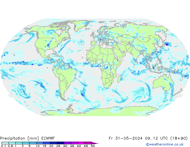 осадки ECMWF пт 31.05.2024 12 UTC