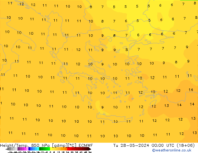 Z500/Rain (+SLP)/Z850 ECMWF  28.05.2024 00 UTC