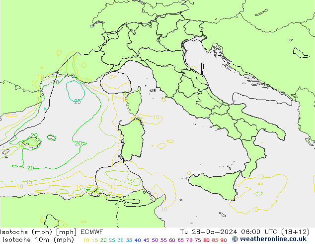 Isotachs (mph) ECMWF Ter 28.05.2024 06 UTC