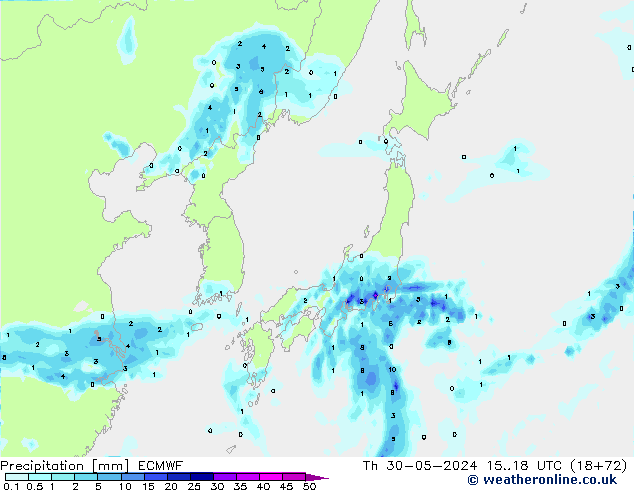 Yağış ECMWF Per 30.05.2024 18 UTC