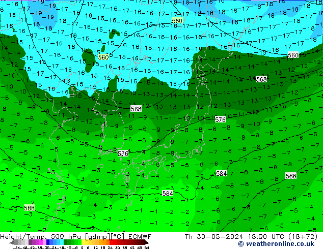 Z500/Regen(+SLP)/Z850 ECMWF do 30.05.2024 18 UTC