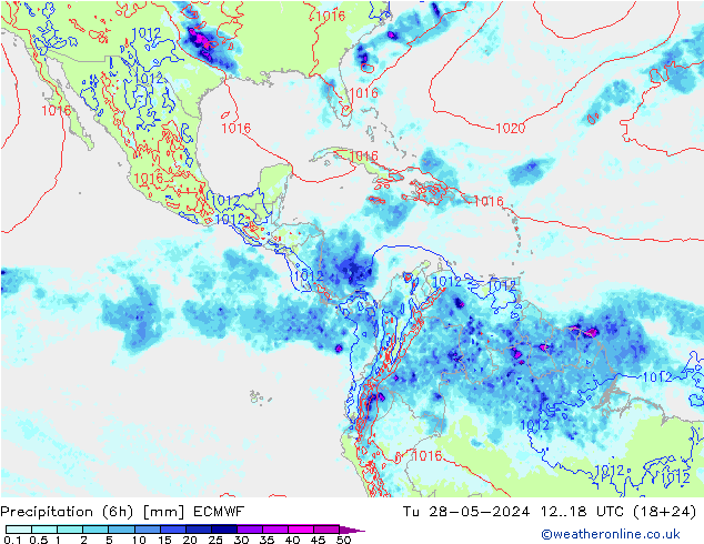 Z500/Rain (+SLP)/Z850 ECMWF mar 28.05.2024 18 UTC