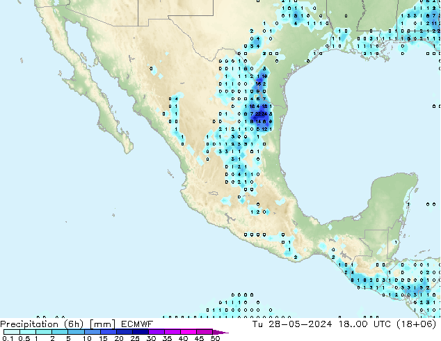 Z500/Rain (+SLP)/Z850 ECMWF Tu 28.05.2024 00 UTC