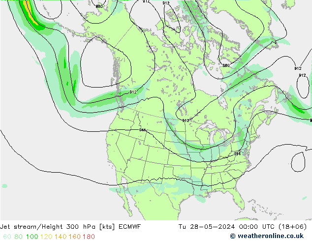 Polarjet ECMWF Di 28.05.2024 00 UTC