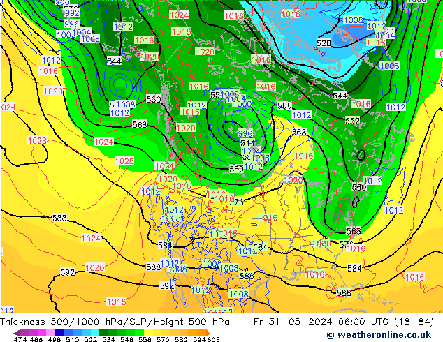 Thck 500-1000гПа ECMWF пт 31.05.2024 06 UTC