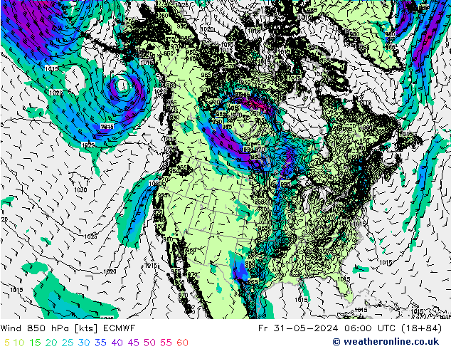 Wind 850 hPa ECMWF vr 31.05.2024 06 UTC