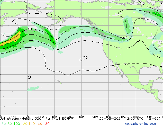 Straalstroom ECMWF do 30.05.2024 12 UTC