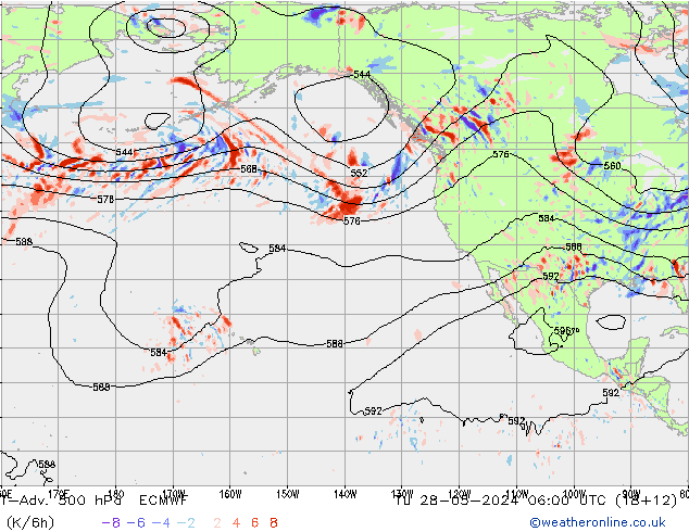 T-Adv. 500 hPa ECMWF Tu 28.05.2024 06 UTC
