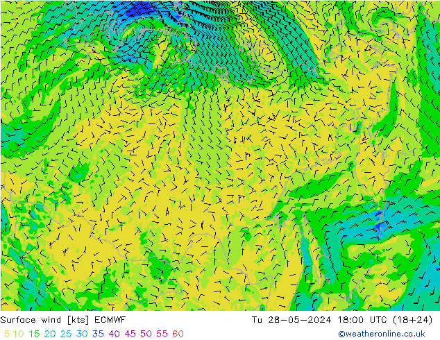  10 m ECMWF  28.05.2024 18 UTC