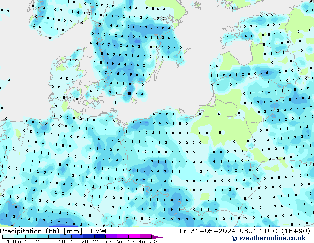 Z500/Rain (+SLP)/Z850 ECMWF ven 31.05.2024 12 UTC