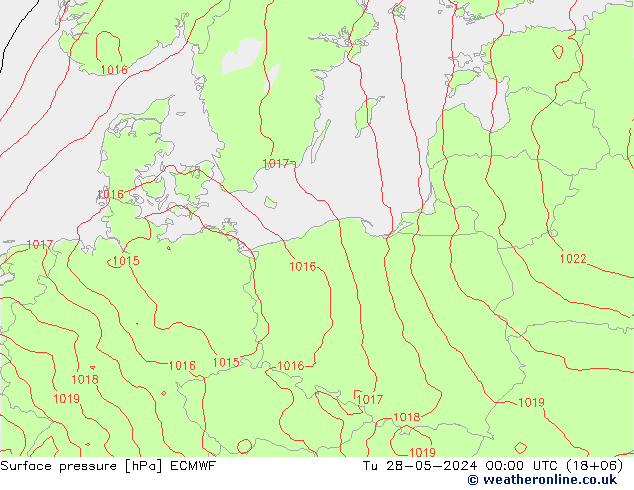 pression de l'air ECMWF mar 28.05.2024 00 UTC