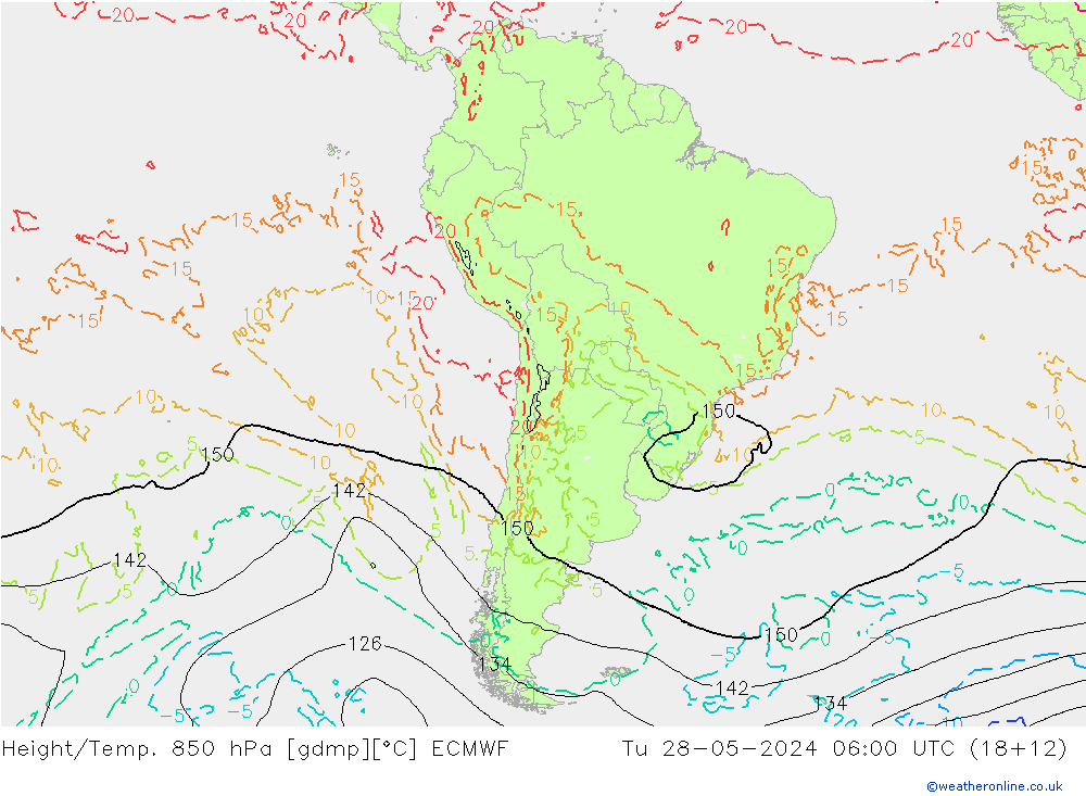 Z500/Rain (+SLP)/Z850 ECMWF mar 28.05.2024 06 UTC