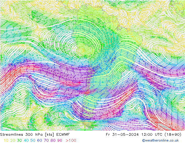  300 hPa ECMWF  31.05.2024 12 UTC
