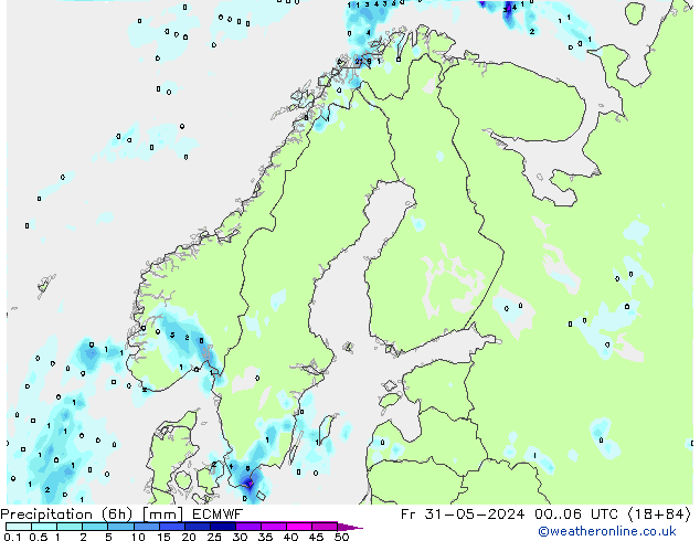 Z500/Yağmur (+YB)/Z850 ECMWF Cu 31.05.2024 06 UTC