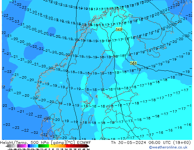 Z500/Regen(+SLP)/Z850 ECMWF do 30.05.2024 06 UTC