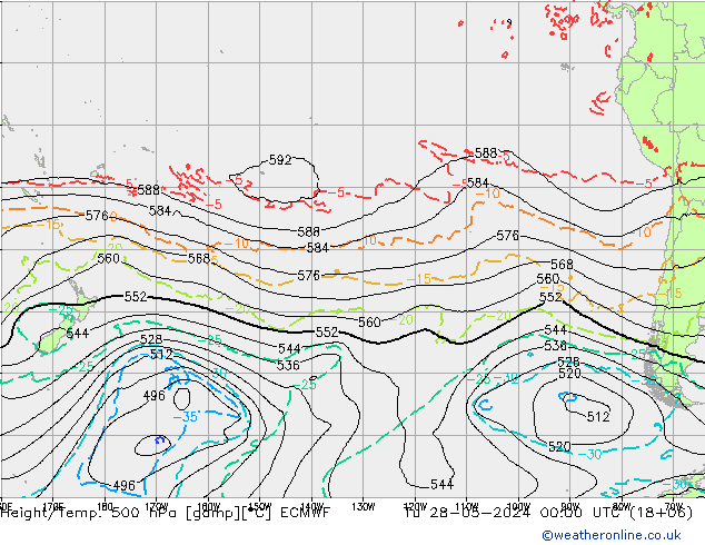 Z500/Rain (+SLP)/Z850 ECMWF Di 28.05.2024 00 UTC