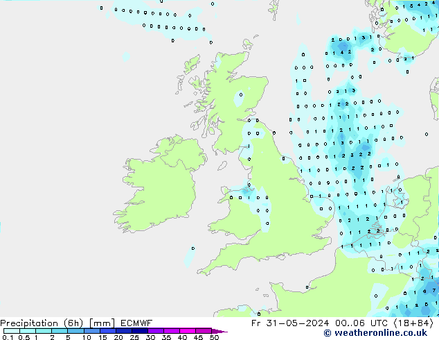 Z500/Yağmur (+YB)/Z850 ECMWF Cu 31.05.2024 06 UTC