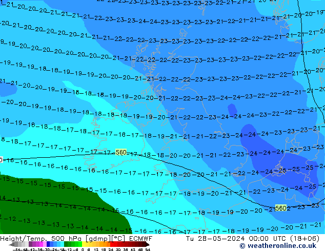 Z500/Rain (+SLP)/Z850 ECMWF mar 28.05.2024 00 UTC