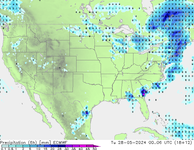 Z500/Regen(+SLP)/Z850 ECMWF di 28.05.2024 06 UTC