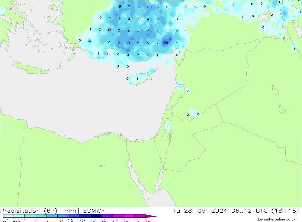 Z500/Rain (+SLP)/Z850 ECMWF mar 28.05.2024 12 UTC