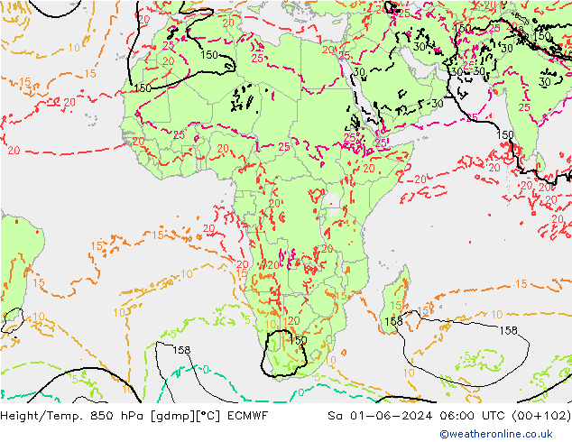 Z500/Rain (+SLP)/Z850 ECMWF sáb 01.06.2024 06 UTC