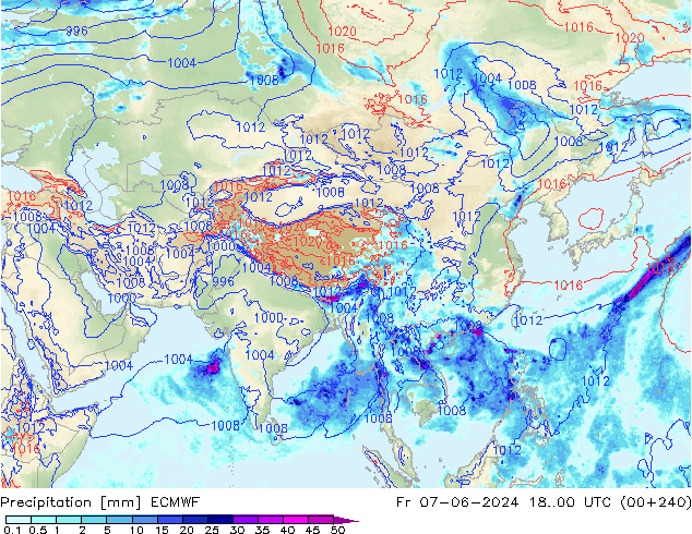 precipitação ECMWF Sex 07.06.2024 00 UTC