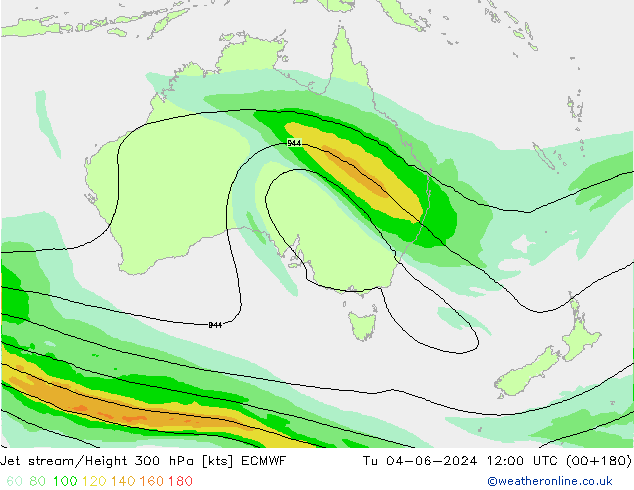 джет ECMWF вт 04.06.2024 12 UTC