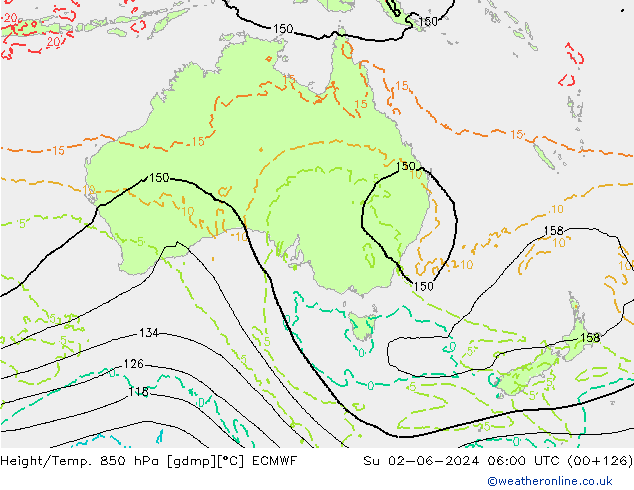 Z500/Rain (+SLP)/Z850 ECMWF dom 02.06.2024 06 UTC