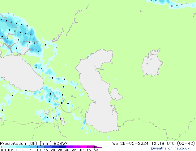 Z500/Rain (+SLP)/Z850 ECMWF Qua 29.05.2024 18 UTC