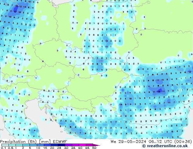 Z500/Rain (+SLP)/Z850 ECMWF ср 29.05.2024 12 UTC