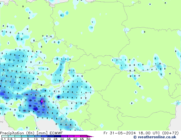 Z500/Rain (+SLP)/Z850 ECMWF Fr 31.05.2024 00 UTC