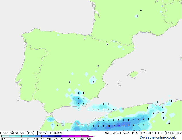 Z500/Regen(+SLP)/Z850 ECMWF wo 05.06.2024 00 UTC