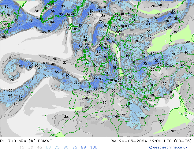 RV 700 hPa ECMWF wo 29.05.2024 12 UTC