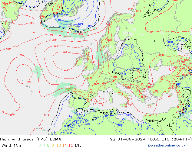 Sturmfelder ECMWF Sa 01.06.2024 18 UTC