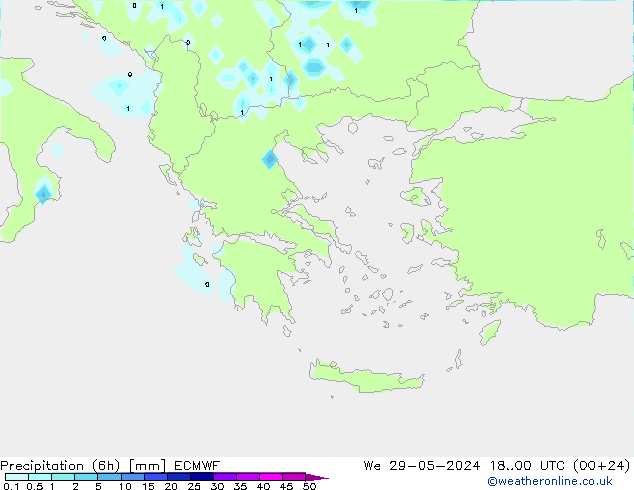 Z500/Rain (+SLP)/Z850 ECMWF Qua 29.05.2024 00 UTC