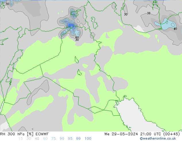 RV 300 hPa ECMWF wo 29.05.2024 21 UTC