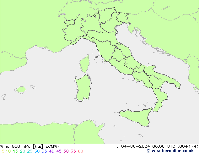 Rüzgar 850 hPa ECMWF Sa 04.06.2024 06 UTC