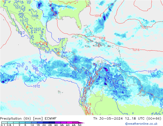 Z500/Regen(+SLP)/Z850 ECMWF do 30.05.2024 18 UTC