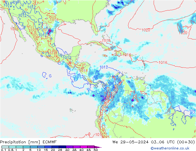 Precipitation ECMWF We 29.05.2024 06 UTC