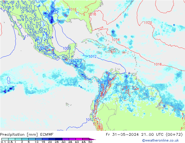 Yağış ECMWF Cu 31.05.2024 00 UTC