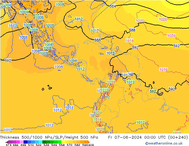 Thck 500-1000hPa ECMWF ven 07.06.2024 00 UTC