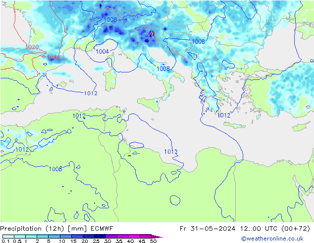 opad (12h) ECMWF pt. 31.05.2024 00 UTC