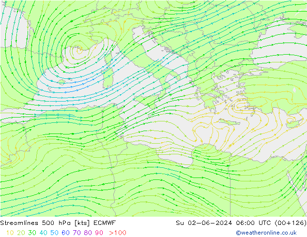  500 hPa ECMWF  02.06.2024 06 UTC