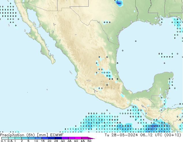 Z500/Rain (+SLP)/Z850 ECMWF mar 28.05.2024 12 UTC