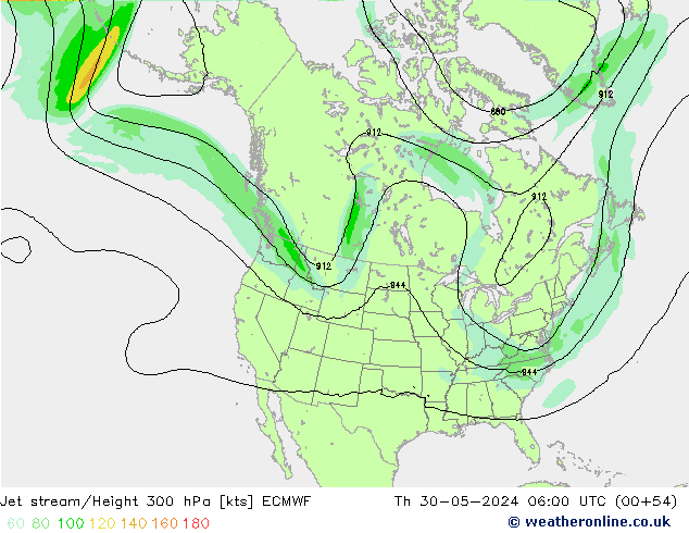 джет ECMWF чт 30.05.2024 06 UTC