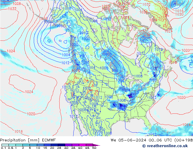 Neerslag ECMWF wo 05.06.2024 06 UTC