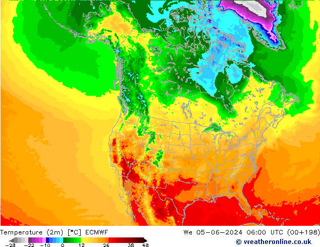 карта температуры ECMWF ср 05.06.2024 06 UTC