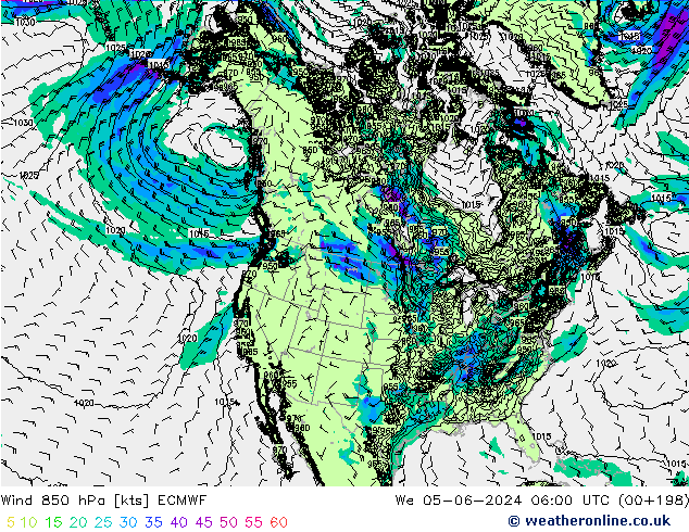 Wind 850 hPa ECMWF We 05.06.2024 06 UTC