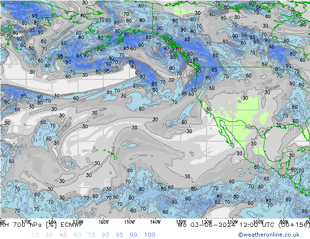 RH 700 hPa ECMWF  03.06.2024 12 UTC